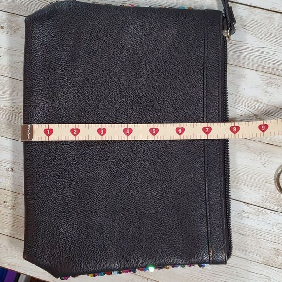 2 Victoria's Secret Bags Cosmetic & Change Purse Rainbow‎ Sequin & Pink Pleather - Picture 8 of 11